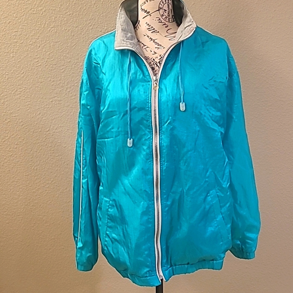 Vintage EVR Aqua Green Jacket Size L